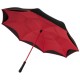 Yoon 23 umkehrbarer farbiger gerader Regenschirm- rot